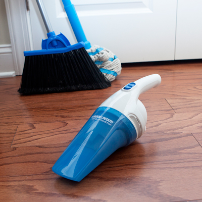 BLACK & DECKER® 7.2 Volt Cordless Wet/Dry Hand Vac - Clean up wet and dry messes quickly with this cordless, compact, handheld vacuum.  Includes, bagless dirt bowl for hands-free emptying, squeegee and crevice tool.
